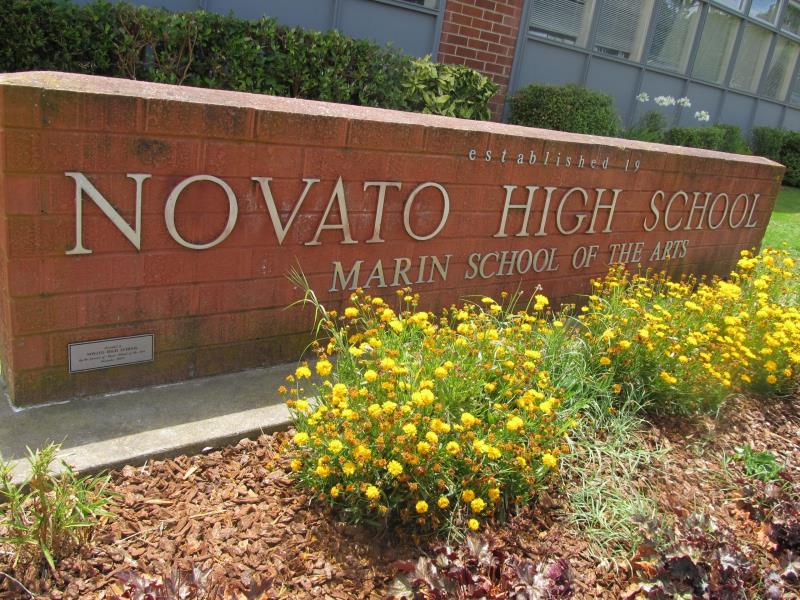 Novato High School Brick Sign